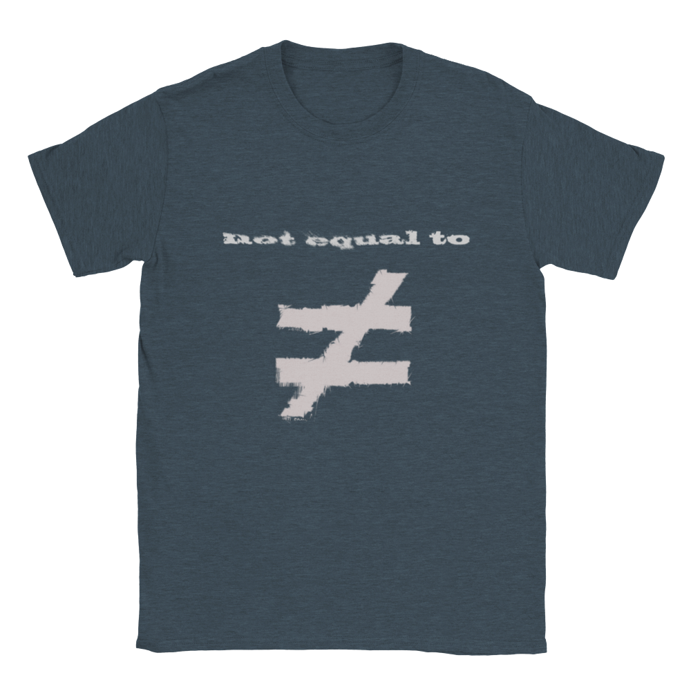 not equal to "WALLS" (Classic WHITE logo) Unisex Crewneck T-shirt