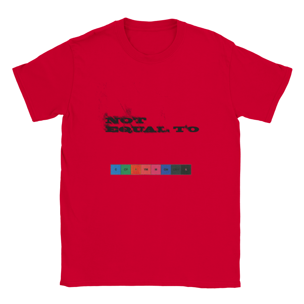 not equal to "BAD PRINT" Unisex Crewneck T-shirt