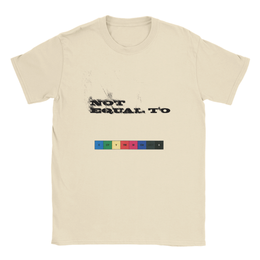 not equal to "BAD PRINT" Unisex Crewneck T-shirt