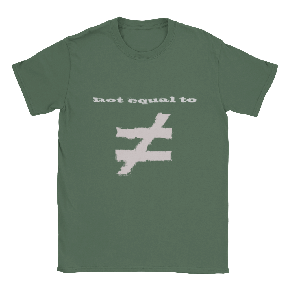 not equal to "WALLS" (Classic WHITE logo) Unisex Crewneck T-shirt