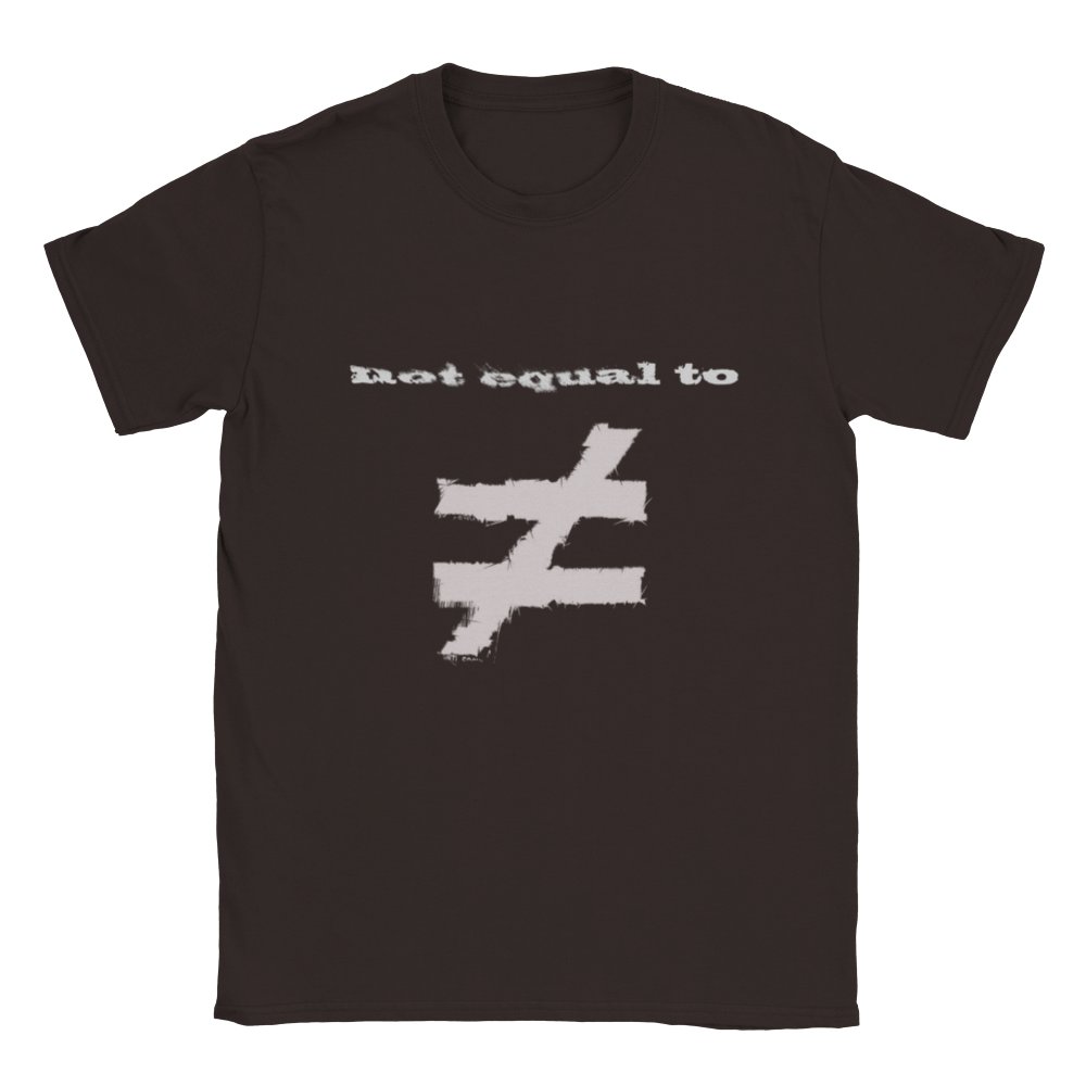 not equal to "WALLS" (Classic WHITE logo) Unisex Crewneck T-shirt