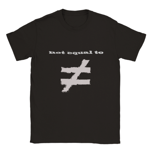 not equal to "WALLS" (Classic WHITE logo) Unisex Crewneck T-shirt